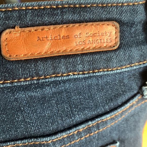 Articles of Society Mya Best Blue Skinny Jeans Mid rise Women size 28 - Picture 11 of 13